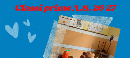 Iscrizioni classi prime anno scolastico 2026-2027